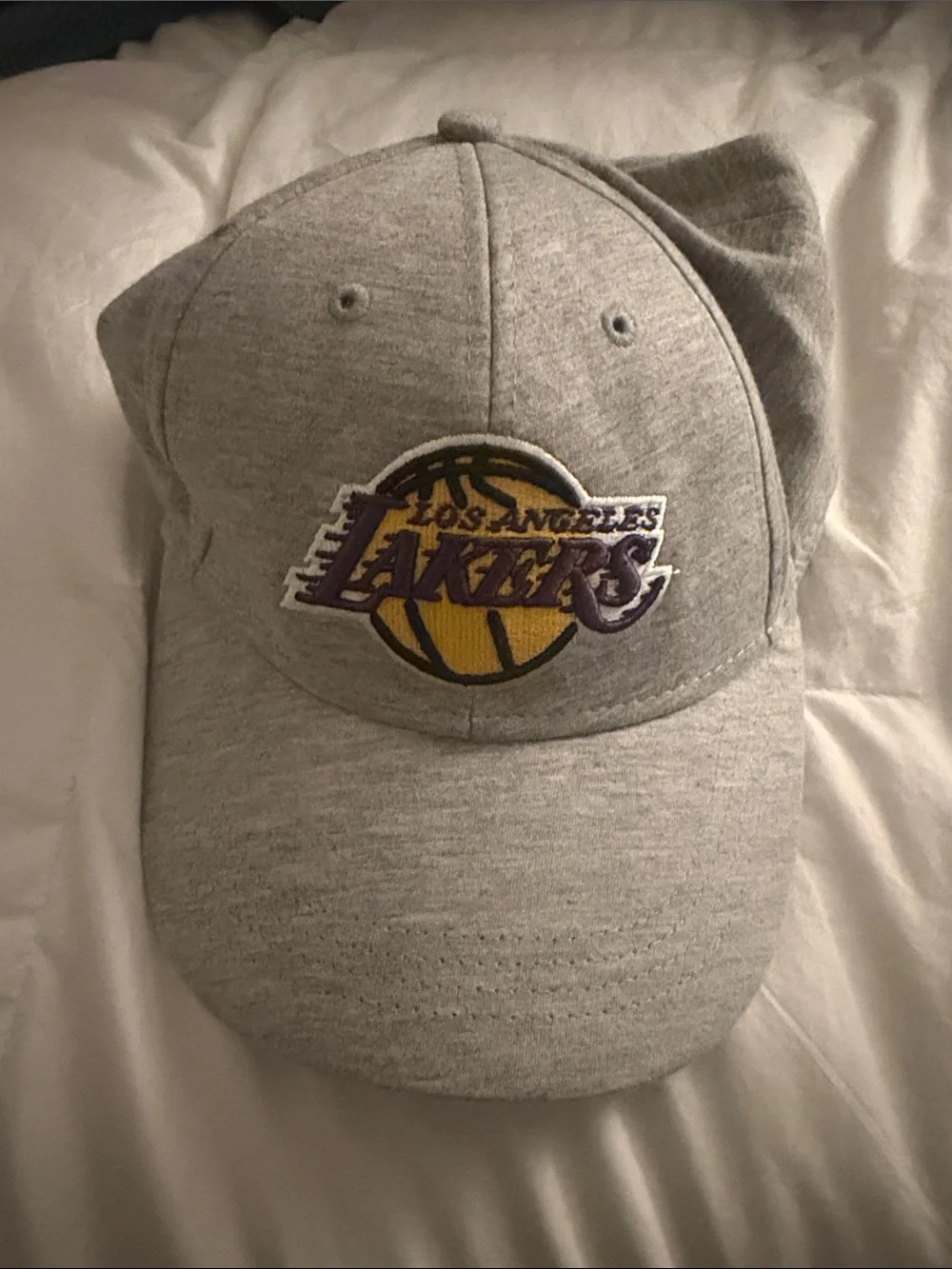 Primark Grey Kids Cap with Purple and Yellow Lakers Crest